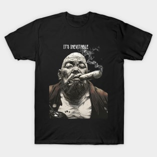 Puff Sumo: It’s Inevitable, Roll With It and Chill on a Dark Background T-Shirt